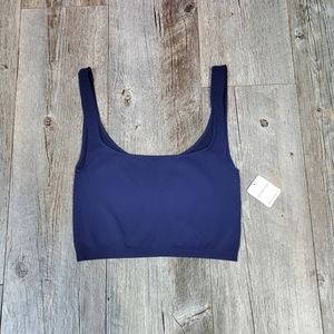 NWT Free People Navy Crop Tank Sz M/L